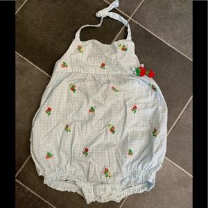 Gymboree Bubble Romper - Strawberry Farm - size 2T